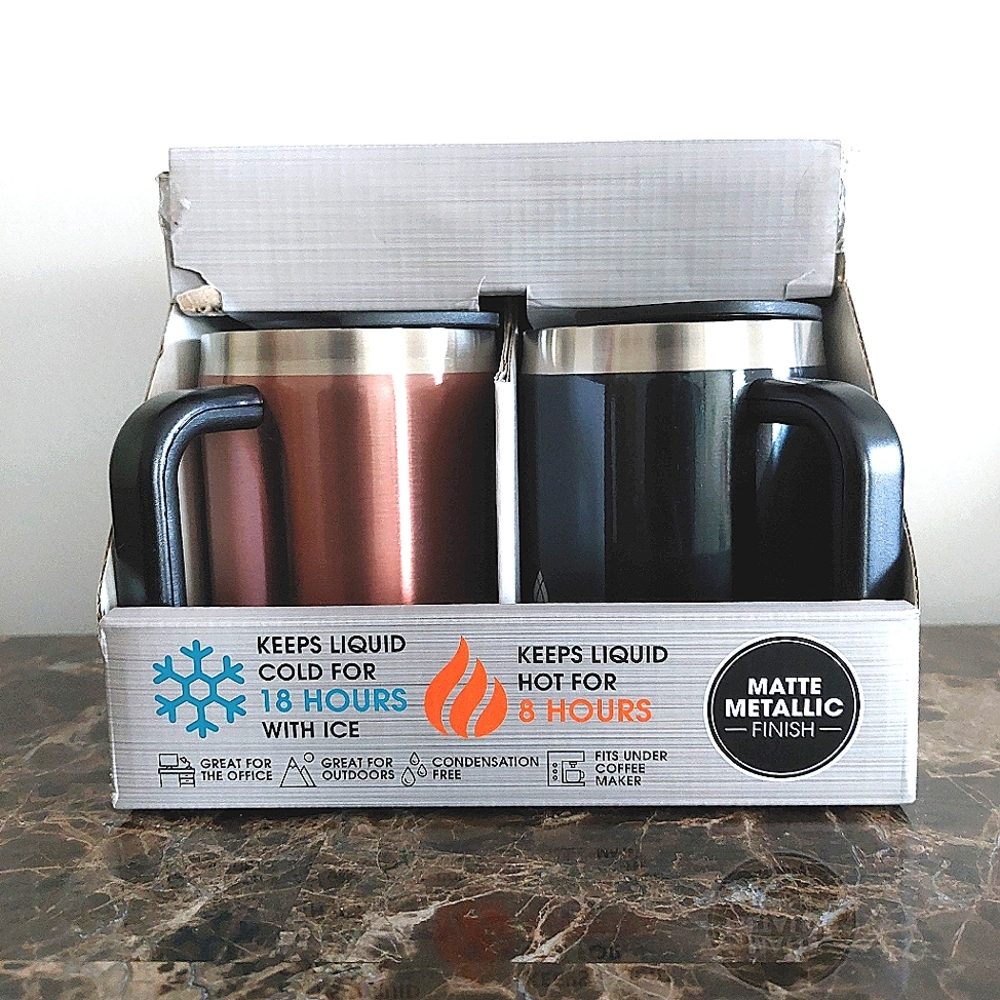 Boulder Mug Matte Metallic 2 pc Set